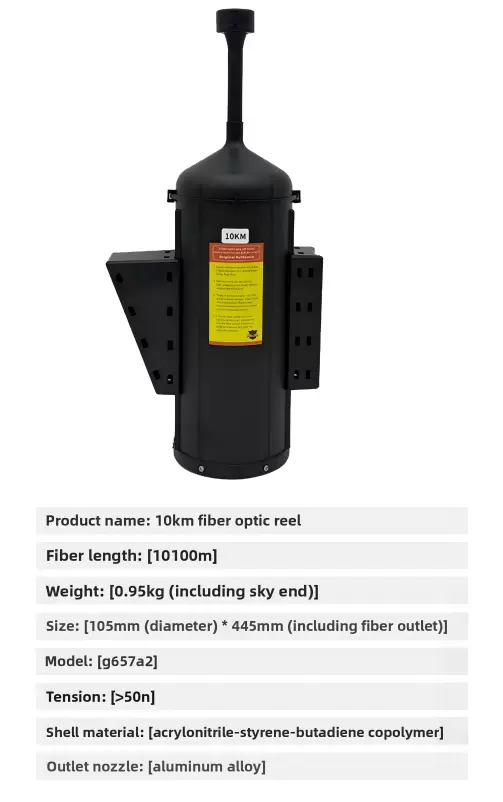 3km, 5km, 10km, 15km, 20km, 30km, 40km menzilli fiber optik makaralarla donatılmış İHA'lar.