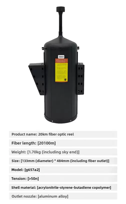 3km, 5km, 10km, 15km, 20km, 30km, 40km menzilli fiber optik makaralarla donatılmış İHA'lar.