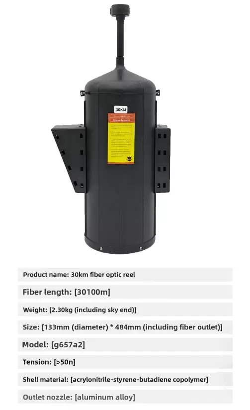 3km, 5km, 10km, 15km, 20km, 30km, 40km menzilli fiber optik makaralarla donatılmış İHA'lar.