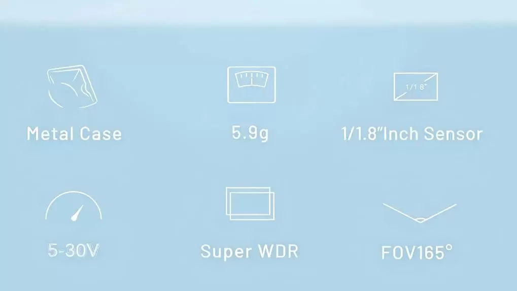 Caddx 2 gece g&ouml;r&uuml;ş kamerası